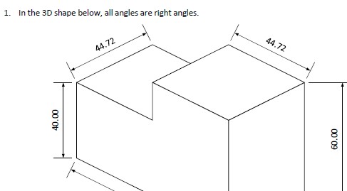Calculate the length of edges, surface area and volume of irregular shape, perpendicular understanding, substitution and factorising.